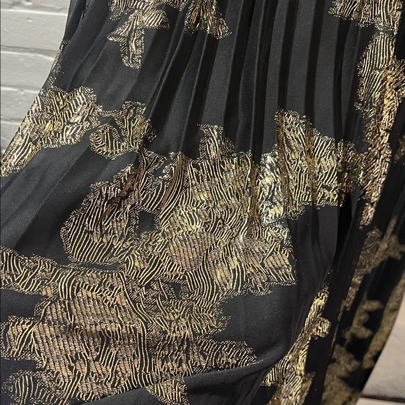 MSK Elegant Black and Gold Maxi Dress NWT - Picture 8 of 9